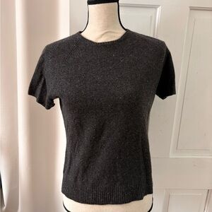 Valerie Stevens Vintage Cashmere Short Sleeve Top